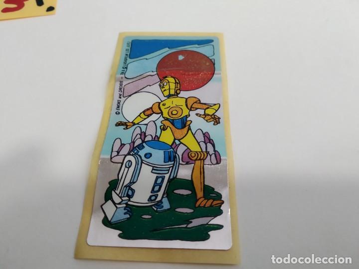 Coleccionismo cromos antiguos: ANTIGUO CROMO DE CHICLE  DE STAR WARS DROID - Foto 1