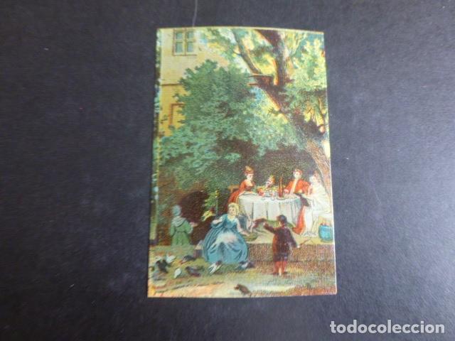 Coleccionismo Cromos antiguos: COMIDA ELEGANTE CROMO SIGLO XIX