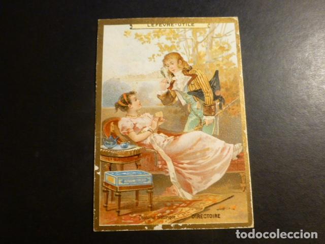 Collectionnisme Cartes &agrave; collectionner anciennes: PAREJA EN TIEMPOS DEL DIRECTORIO CROMO SIGLO XIX