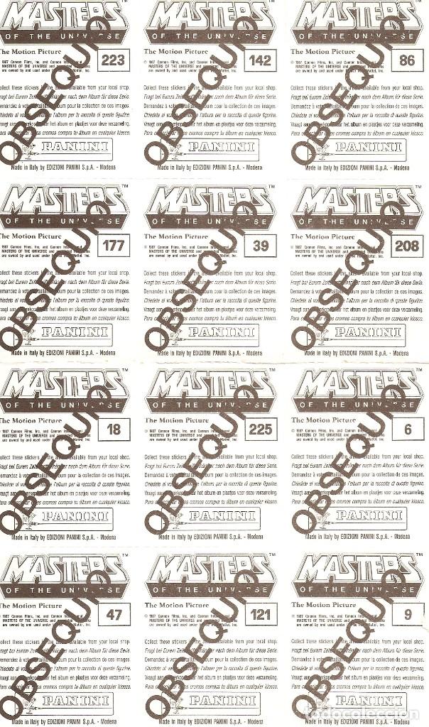 Coleccionismo cromos antiguos: 12 CROMOS MASTERS DEL UNIVERSO - PANINI - OBSEQUIO - Foto 2