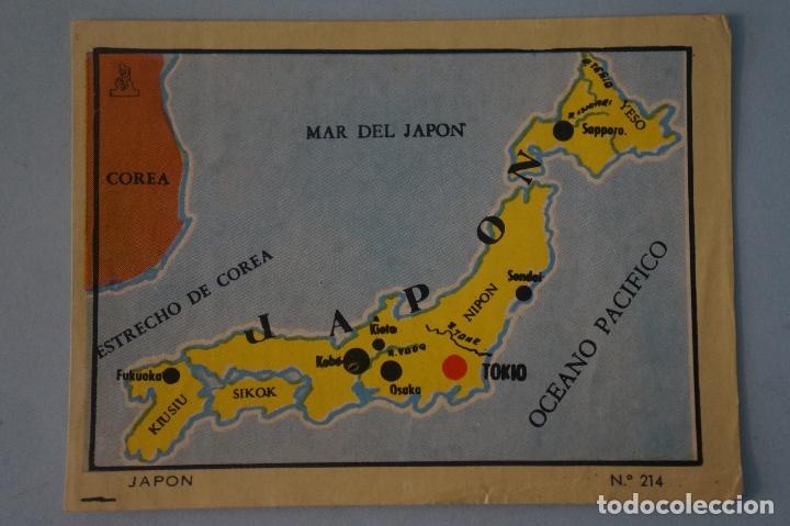 Coleccionismo cromos antiguos: CROMO DE JAPON DESPEGADO N&ordm; 214 A&Ntilde;O 1962 DEL ALBUM COLECCION UNIVERSAL DE ALES