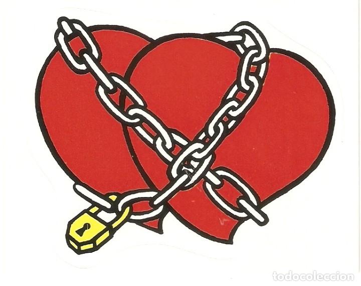 Coleccionismo cromos antiguos: CROMO ADHESIVO PANINI 1980 CORAZONES ENCADENADOS