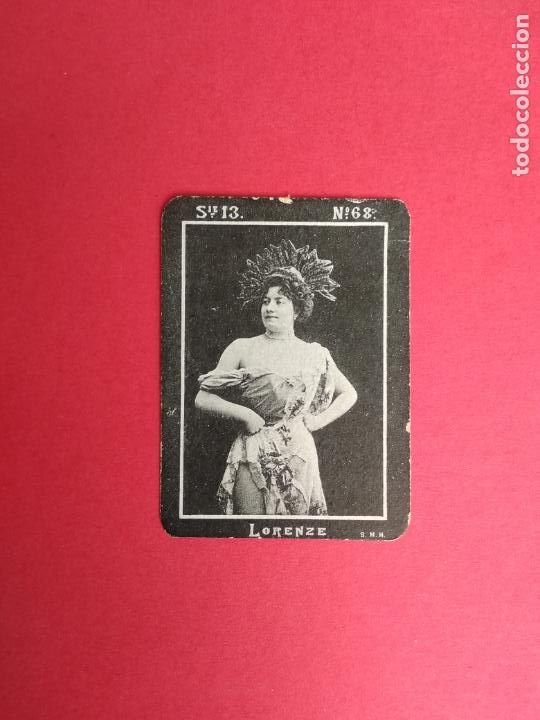 Colecionismo Cromos antigos: FOTOTIPIA CAJAS DE CERILLAS SERIE N&ordm; 13 CROMO N&ordm; 68 LORENZE