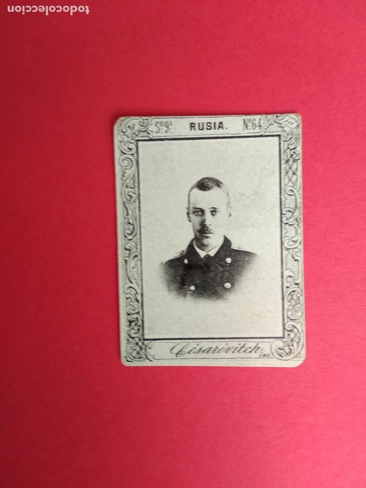 Collectable Antique Stickers: FOTOTIPIA CAJAS DE CERILLAS SERIE N&ordm; 9 CROMO N&ordm; 64 CESAREVITH RUSIA