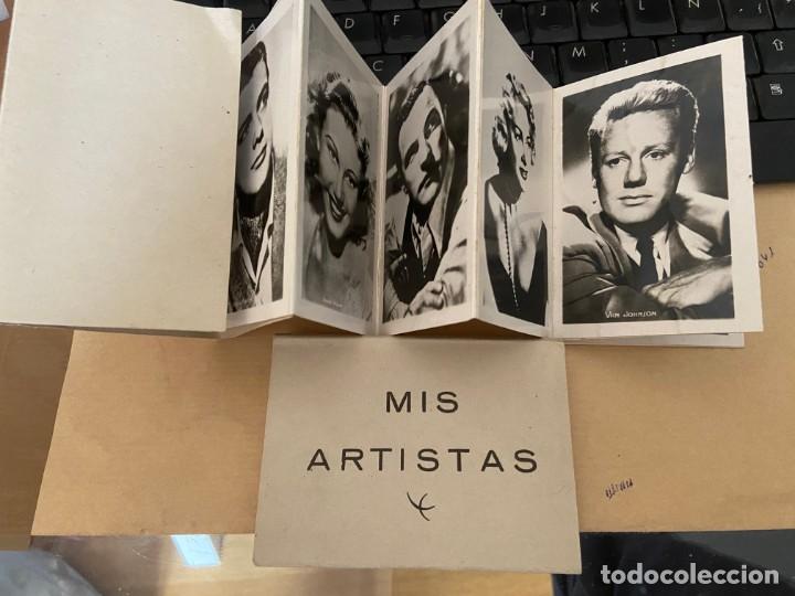 Coleccionismo Cromos antiguos: mis artistas luis mariano-gene kelly-yvonne de carlo y 7 mas bloque de 10 caja 4 ma