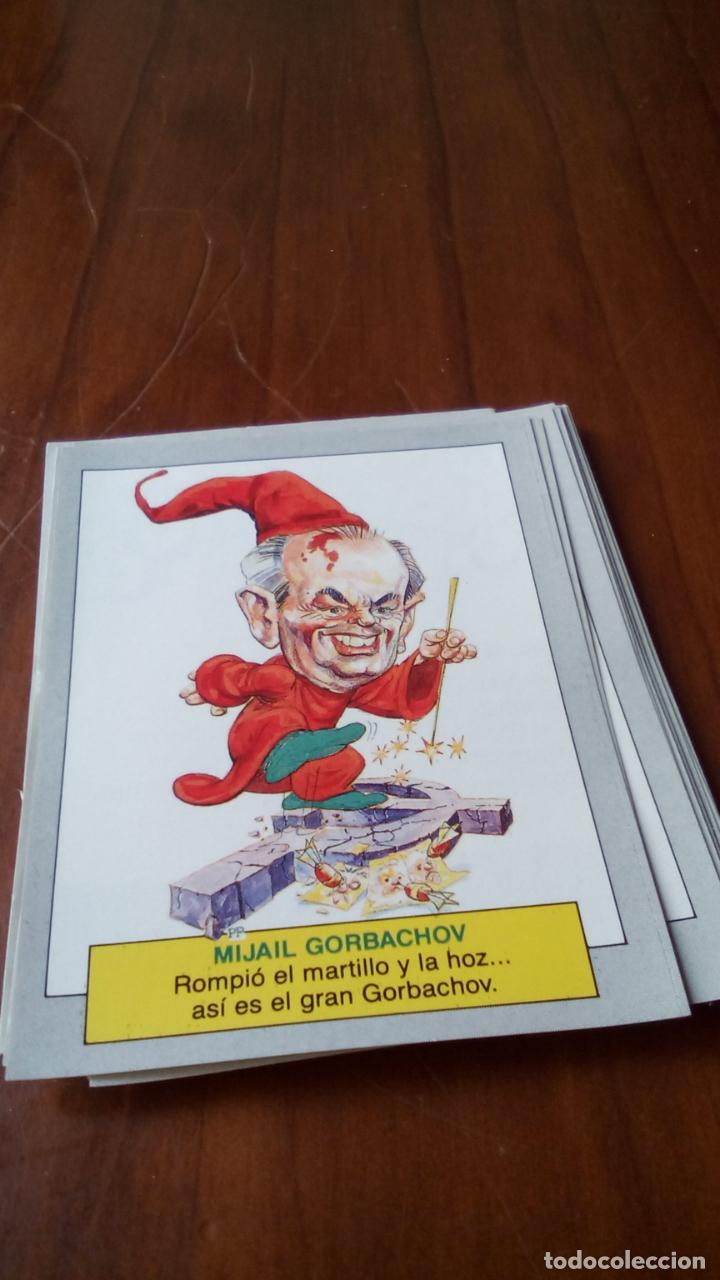 Coleccionismo cromos antiguos: cromo karikatas MIJAIL GORBACHOV - Foto 1