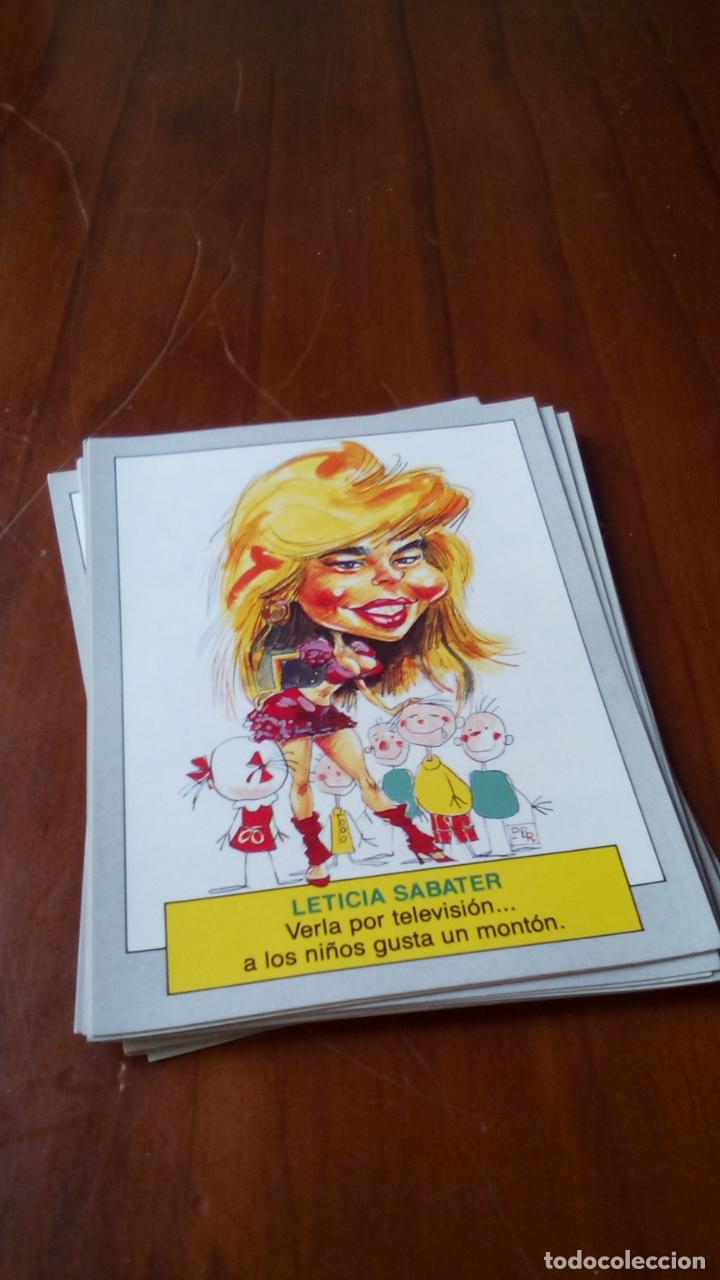Coleccionismo cromos antiguos: cromo karikatas LETICIA SABATER