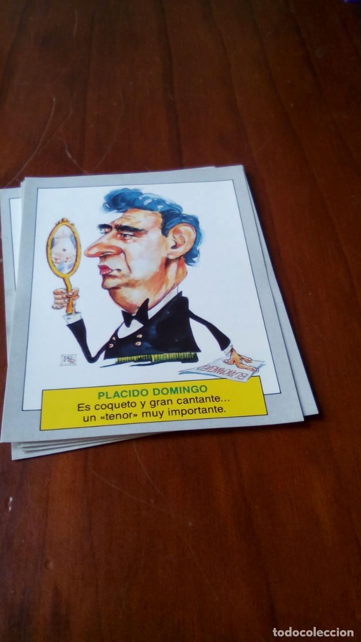 Coleccionismo cromos antiguos: cromo karikatas PLACIDO DOMINGO - Foto 1