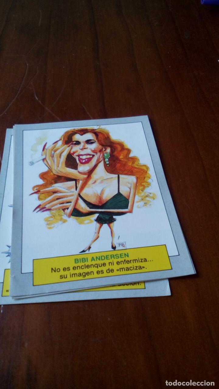 Coleccionismo cromos antiguos: cromo karikatas BIBI ANDERSEN