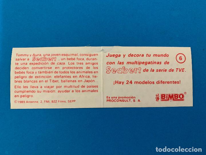 Coleccionismo cromos antiguos: Cromo Bimbo Seabert N&deg; 6 - Foto 2