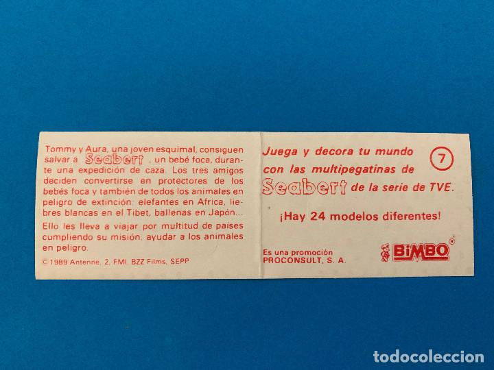 Coleccionismo cromos antiguos: Cromo Bimbo Seabert N&deg; 7 - Foto 2