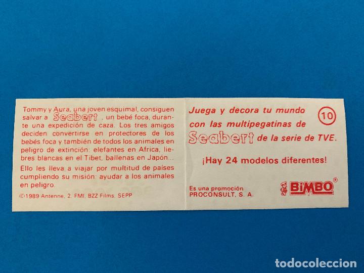 Coleccionismo cromos antiguos: Cromo Bimbo Seabert N&deg; 10 - Foto 2