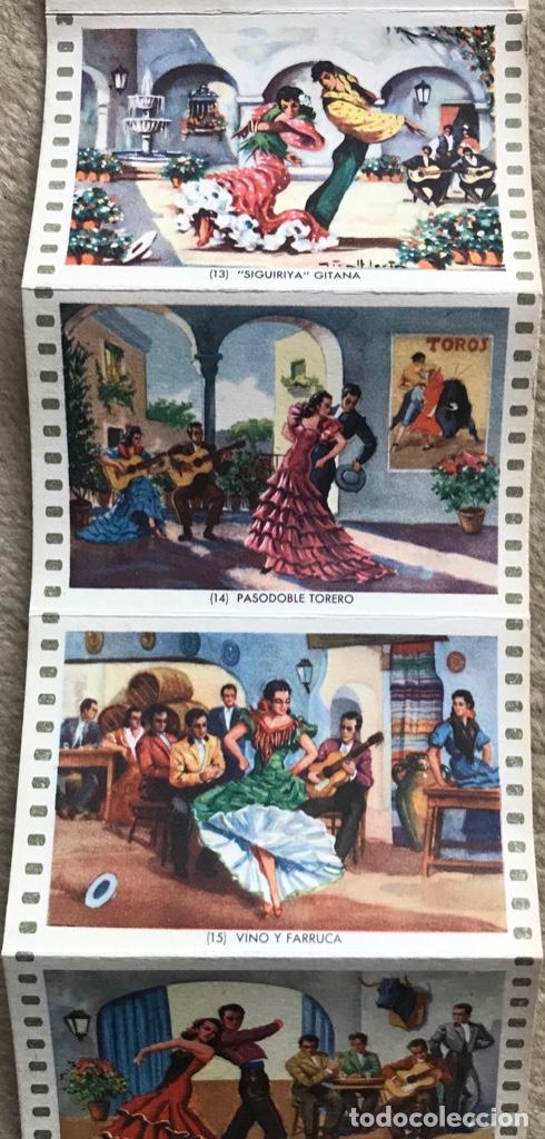 Collectionnisme Cartes &agrave; collectionner anciennes: Tira de 13  cromos de Folklore andaluz - Baile flamenco