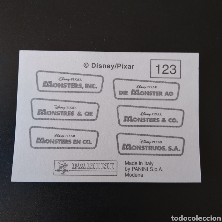 Coleccionismo cromos antiguos: CROMO - N&ordm; 123 - MONSTRUOS S.A. - PANINI - A&Ntilde;O 2002 - Foto 2
