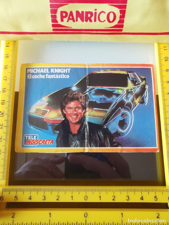 Coleccionismo Cromos antiguos: CROMO PEGATINA SIN PEGAR TELE INDISCRETA SERIE TV COCHE FANT&Aacute;STICO TELEINDISCRETA