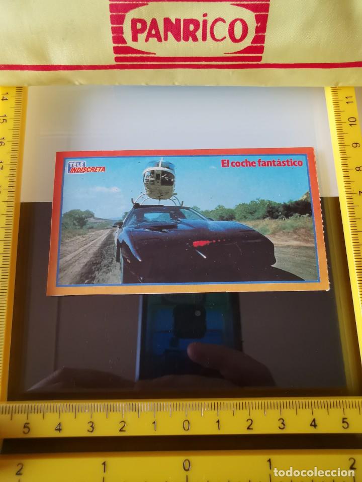 Coleccionismo Cromos antiguos: CROMO PEGATINA SIN PEGAR TELE INDISCRETA SERIE TV COCHE FANT&Aacute;STICO TELEINDISCRETA