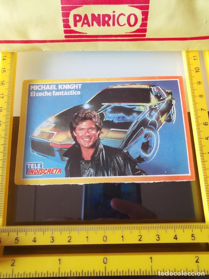 Coleccionismo Cromos antiguos: CROMO PEGATINA SIN PEGAR TELE INDISCRETA SERIE TV COCHE FANT&Aacute;STICO TELEINDISCRETA