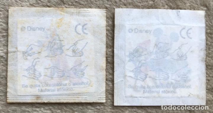 Coleccionismo cromos antiguos: 2 cromos de chicle calcoman&iacute;a - Disney - Foto 1