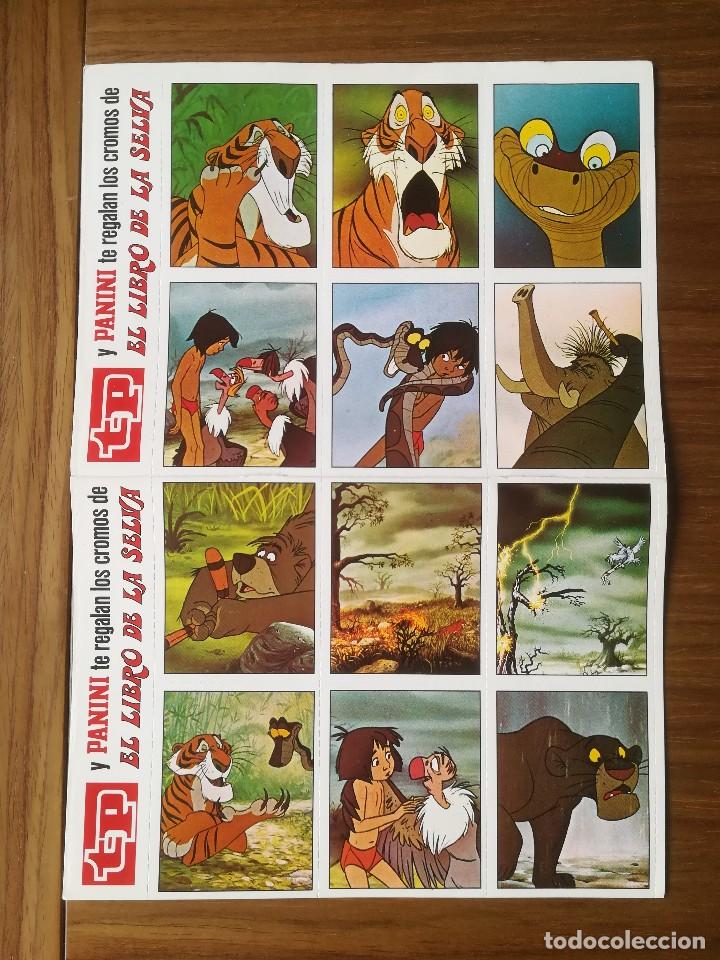 Coleccionismo cromos antiguos: HOJA 12 CROMOS PEGATINAS EL LIBRO DE LA SELVA OBSEQUIO DE TP TELEPROGRAMA PANINI 1986 - Foto 1