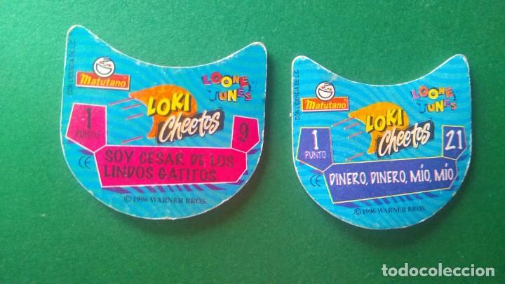 Coleccionismo cromos antiguos: 2 TAZOS LOKI CHEETOS  3-21 - Foto 2
