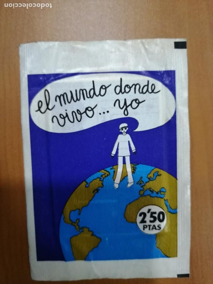 Coleccionismo cromos antiguos: SOBRE DE CROMOS ANTIGUO SIN ABRIR ( EL MUNDO DONDE VIVO YO ) CROMOS DIDEC