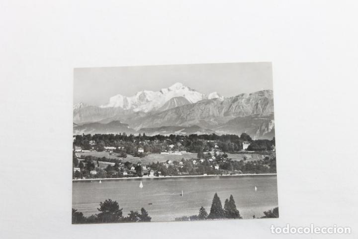 Collectionnisme Cartes &agrave; collectionner anciennes: ANTIGUO CROMO FOTOGRAFICO, LE MONT-BLANC, VU DE GEN&Eacute;VE, 4910 M