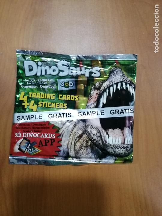 Coleccionismo cromos antiguos: SOBRE DE CROMOS ANTIGUO SIN ABRIR ( DINOSAURIOS ) - Foto 1