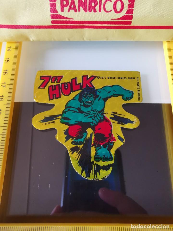 Coleccionismo cromos antiguos: CROMO HOLOGR&Aacute;FICO INCRE&Iacute;BLE HULK MARVEL COMICS 1979 - Foto 1