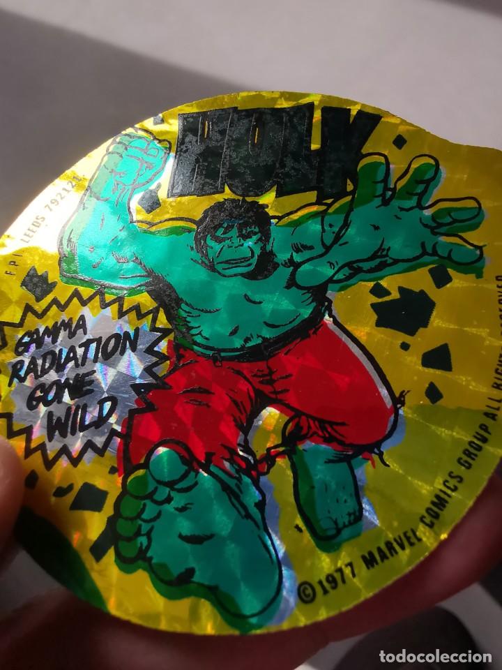 Coleccionismo cromos antiguos: CROMO HOLOGR&Aacute;FICO INCRE&Iacute;BLE HULK MARVEL COMICS 1979 - Foto 3