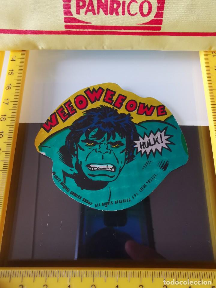 Coleccionismo cromos antiguos: CROMO HOLOGR&Aacute;FICO INCRE&Iacute;BLE HULK MARVEL COMICS 1979 - Foto 1