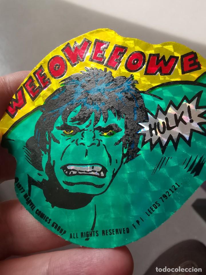 Coleccionismo cromos antiguos: CROMO HOLOGR&Aacute;FICO INCRE&Iacute;BLE HULK MARVEL COMICS 1979 - Foto 3