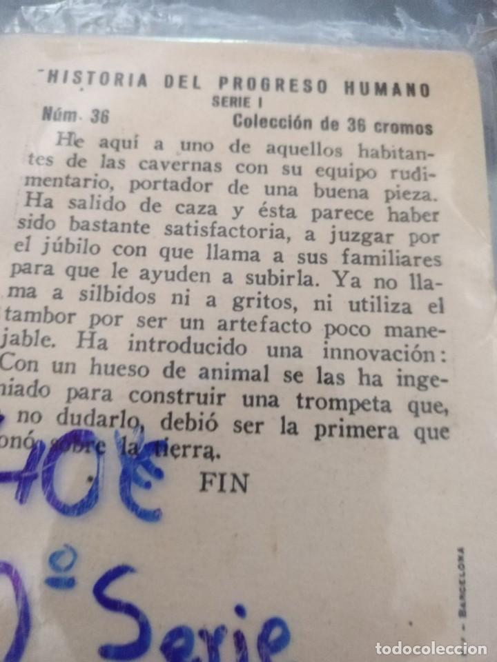 Coleccionismo cromos antiguos: Coleccion dede cromos historia del progreso humano - Foto 2