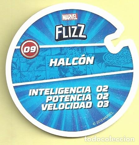 Coleccionismo cromos antiguos: TAZO N&ordm;9 HALC&Oacute;N MARVEL FLIZZ CARREFOUR 2018 - Foto 2