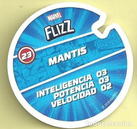 Coleccionismo cromos antiguos: TAZO N&ordm;23 MANTIS MARVEL FLIZZ CARREFOUR 2018 - Foto 2