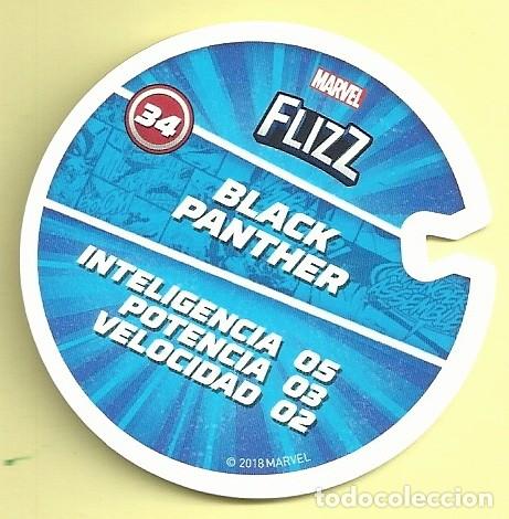 Coleccionismo cromos antiguos: TAZO N&ordm;34 BLACK PANTHER - Foto 2