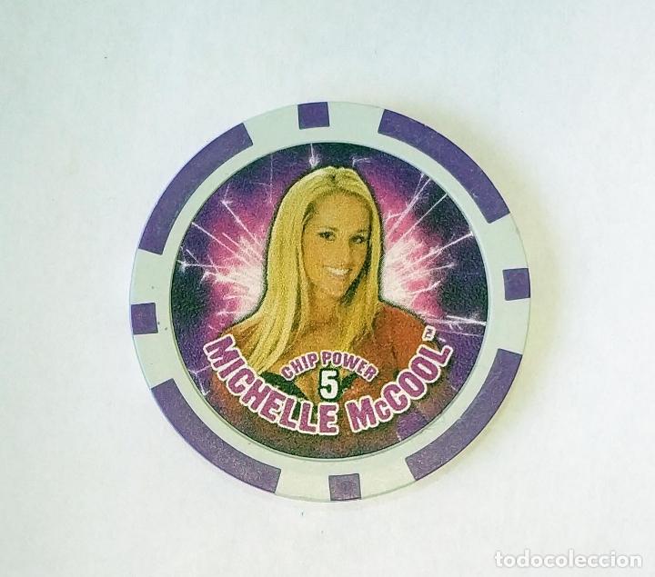 Coleccionismo Cromos antiguos: COLECCI&Oacute;N TAZOS , TAZO , PLASTICO DURO , MASTERTAZO , WWE CHIPZ MICHELLE MCCOOL