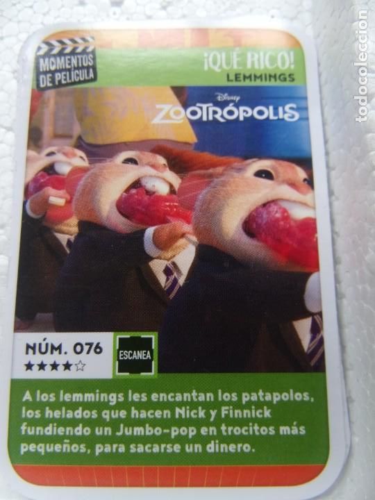 Coleccionismo cromos antiguos: DISNEY MOMENTOS DE PEL&Iacute;CULA NUM. 076 - Foto 1