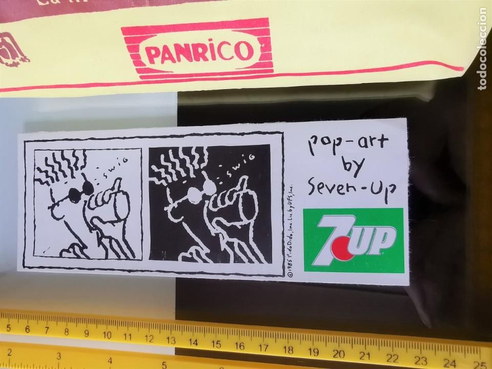 Coleccionismo cromos antiguos: CROMO PEGATINA GRAN FORMATO PARA BARES SIN PEGAR PROMOSTAFF 7 UP FIDO DIDO
