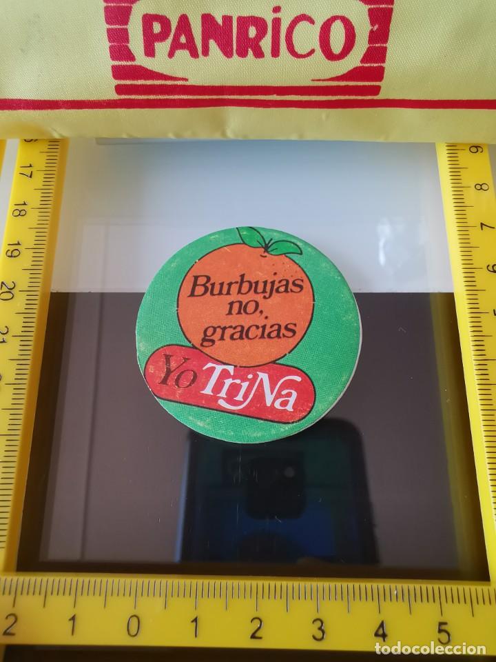 Colecionismo Cromos antigos: CROMO TAZO ACOLCHADO PUBLICIDAD TRINA TRINARANJUS TR&Eacute;BOL GRIFOLL - BURBUJAS NO GRACIAS
