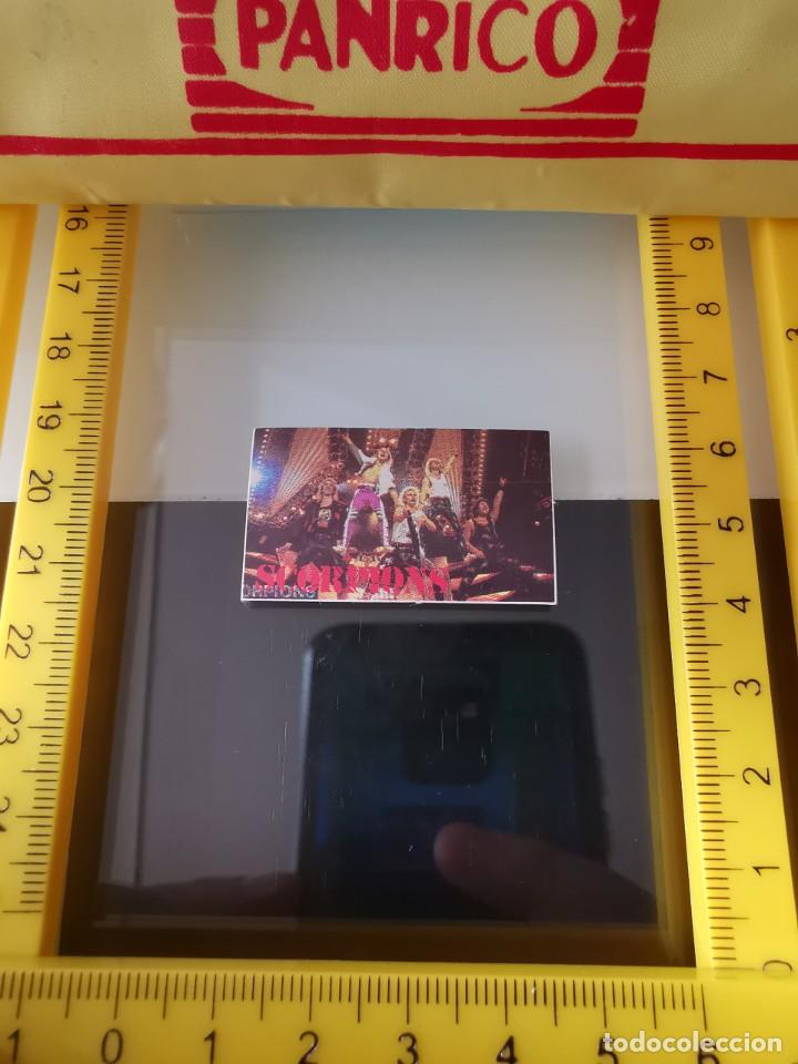 Coleccionismo Cromos antiguos: MINI CROMO PEGATINA REVISTA SUPER POP M&Uacute;SICA - SCORPIONS