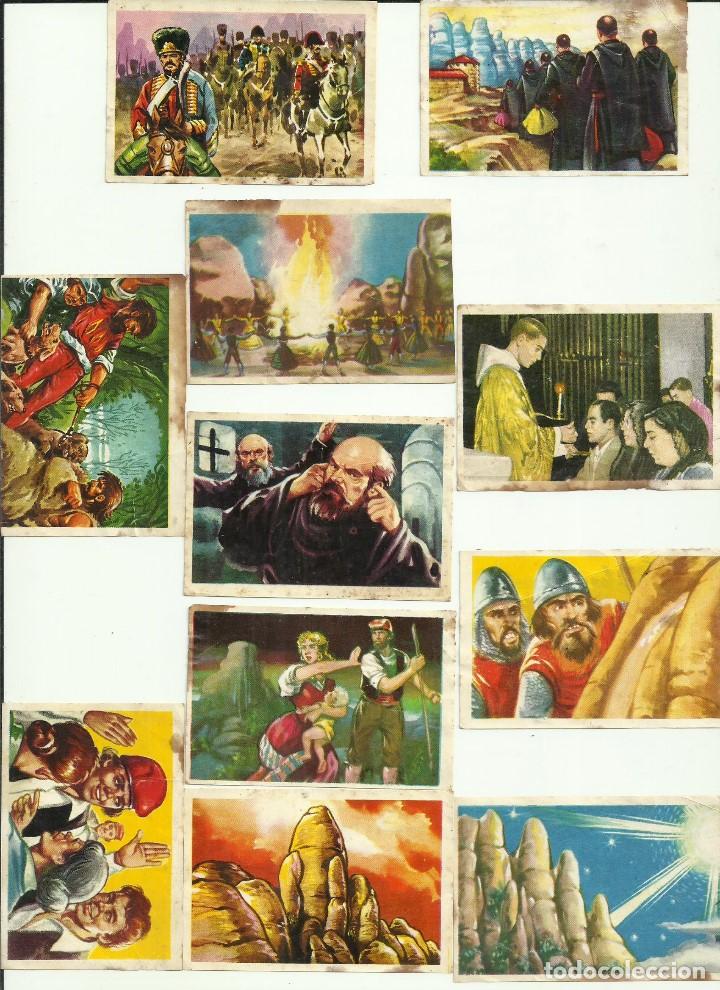 Coleccionismo Cromos antiguos: LOTE DE 20 CROMOS. CROMOS SUELTOS MONTSERRAT. SU HISTORIA Y SUS LEYENDAS.