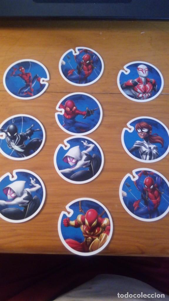 Coleccionismo cromos antiguos: Tazos Spider-man Carrefour Lote Marvel - Foto 1