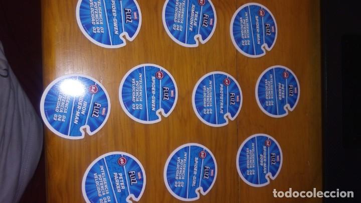 Coleccionismo cromos antiguos: Tazos Spider-man Carrefour Lote Marvel - Foto 3