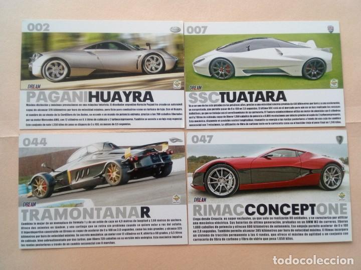 Coleccionismo Cromos antiguos: top cars-mc sport-n&ordm; 2-7-44-47
