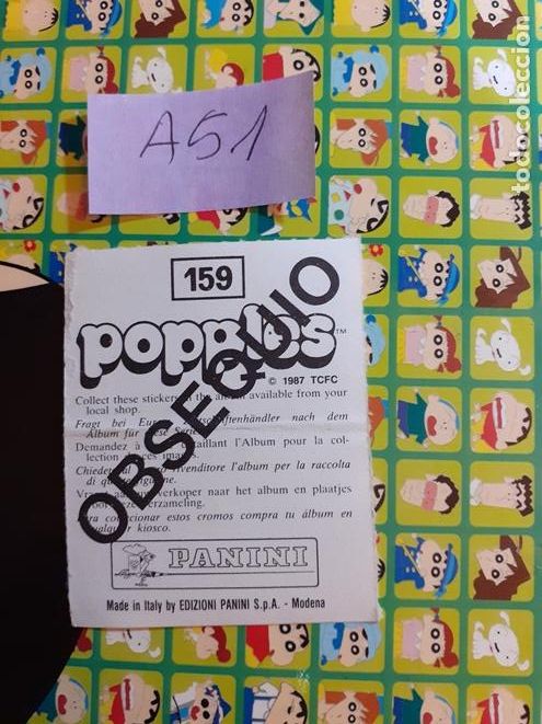 Coleccionismo cromos antiguos: popples panini n 159 Sin Pegar cromo obsequio - Foto 2