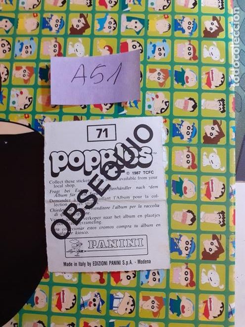 Coleccionismo cromos antiguos: popples panini n 71 Sin Pegar cromo obsequio - Foto 2
