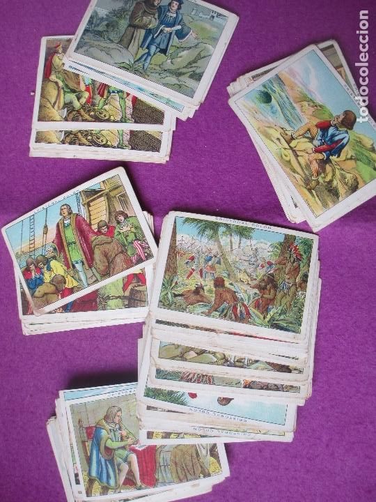 Coleccionismo cromos antiguos: 147 CROMOS CRISTOBAL COLON CHOCOLATES JUNCOSA ORIGINALES - Foto 3
