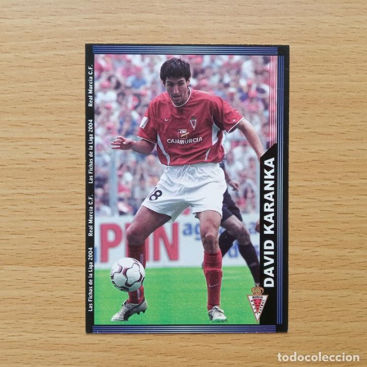 Sammeln alte Sammelbilder: 481 DAVID KARANKA REAL MURCIA MUNDICROMO FICHA LIGA 2003 2004 03 04