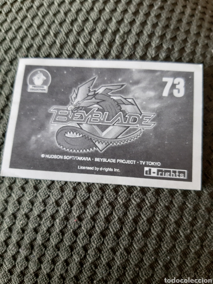 Coleccionismo cromos antiguos: PREXIOSI COLLECTION BEYBLADE #73 D.RIGHTS - Foto 2