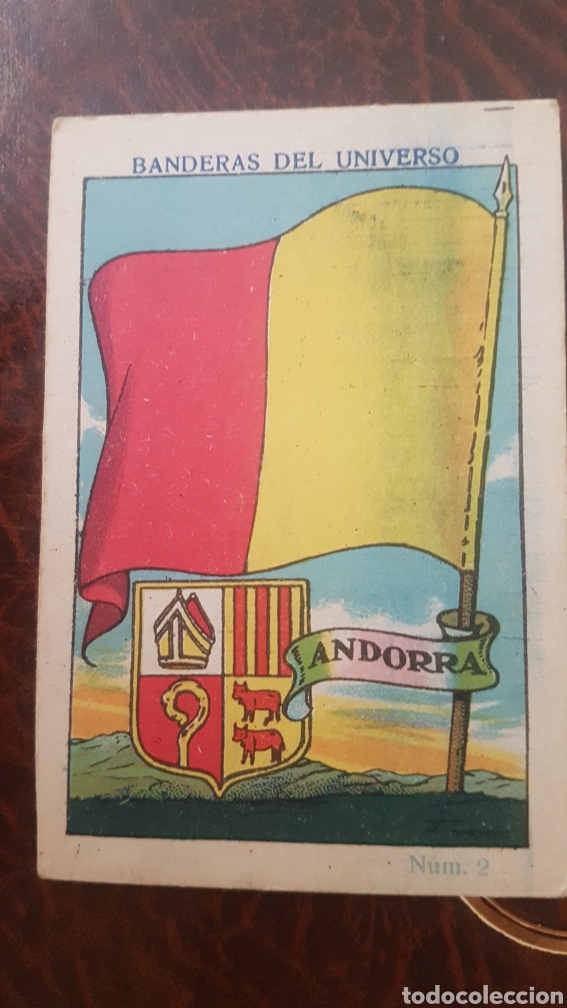Coleccionismo cromos antiguos: Cromo banderas del universo - Foto 1